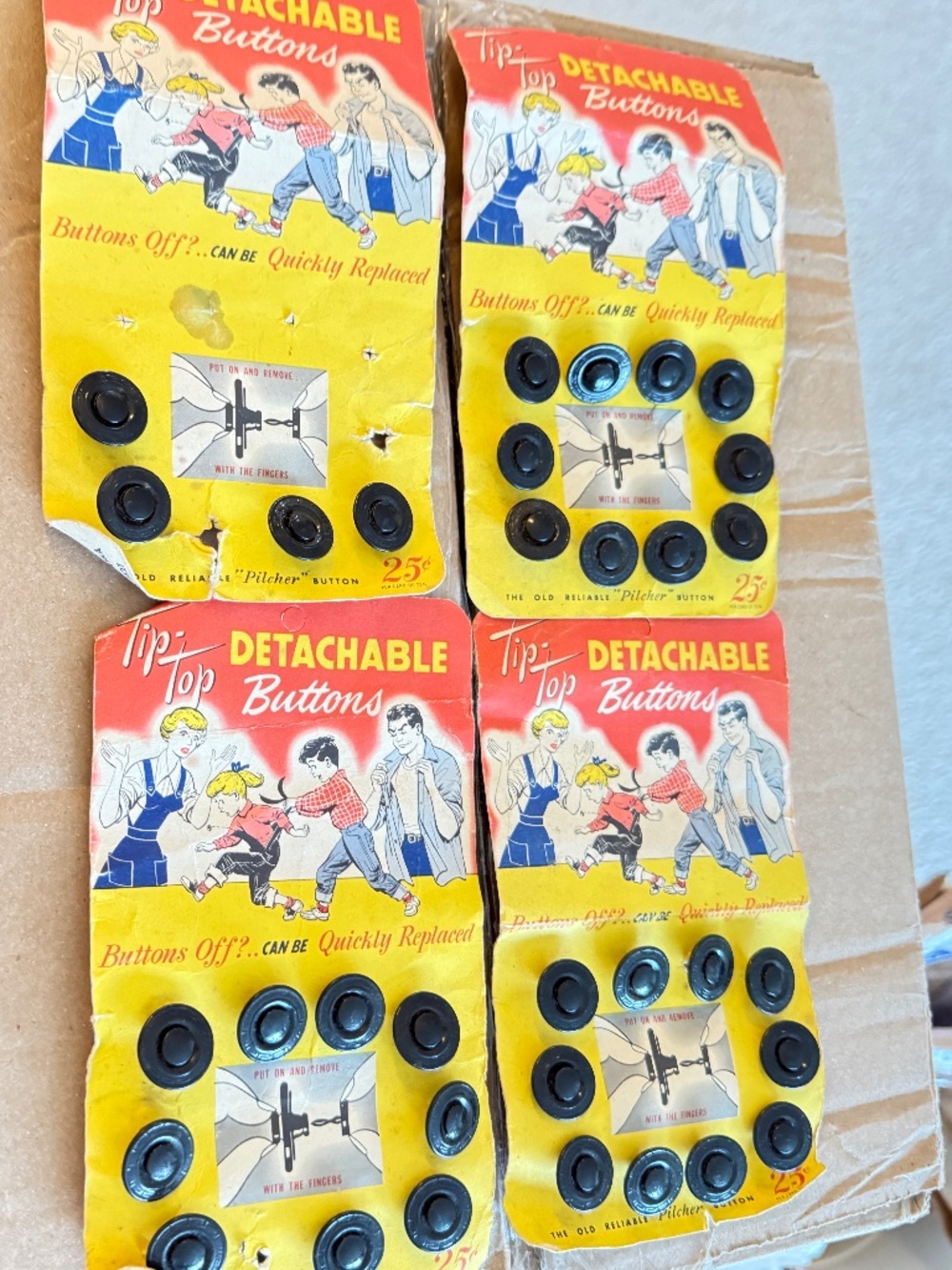 Tip Top Detachable Buttons